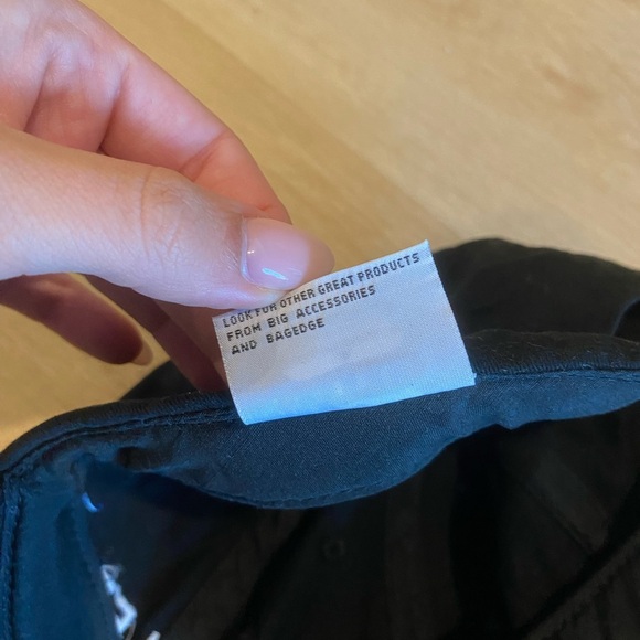 Athleta x Big Black and White cotton embroidered baseball cap OS - Picture 4 of 4